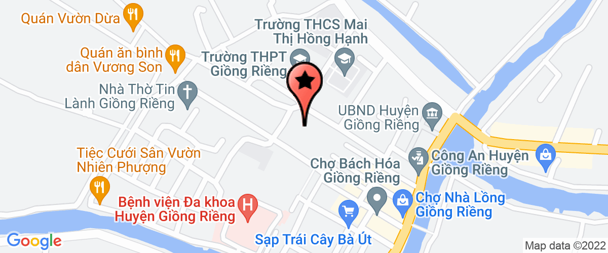 Bản đồ đến địa chỉ Phòng Công Thương Huyện Giồng Riềng