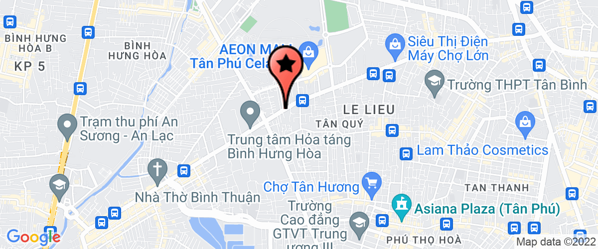 Bản đồ đến địa chỉ Uỷ Ban Nhân Dân Phường Bình Hưng Hòa Quận Bình Tân