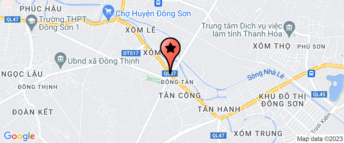 Bản đồ đến địa chỉ Công Ty TNHH Tâm Trí Tài Thanh Hóa