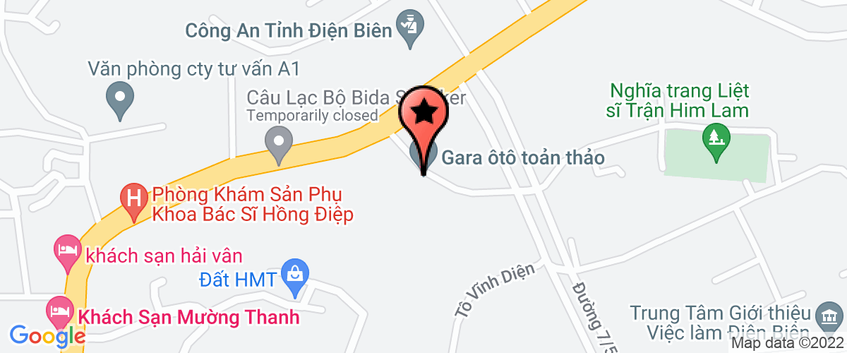 Bản đồ đến địa chỉ Liên đoàn lao động Thành phố Điện Biên Phủ