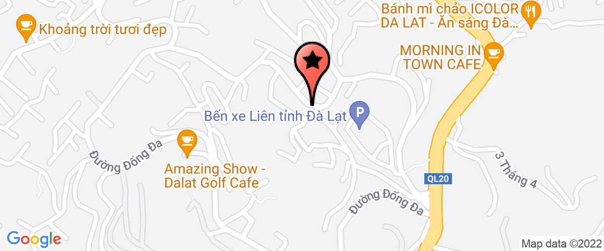 Bản đồ đến địa chỉ Công Ty TNHH Thương Mại - Sản Xuất Và Dịch Vụ Vang Đà Lạt