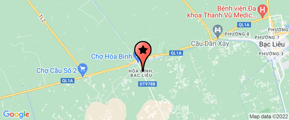 Bản đồ đến địa chỉ Bưu cục Xiêm Cáng