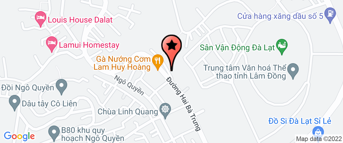 Bản đồ đến địa chỉ Công Ty TNHH Vật Liệu Xây Dựng Hùng Vương Đà Lạt