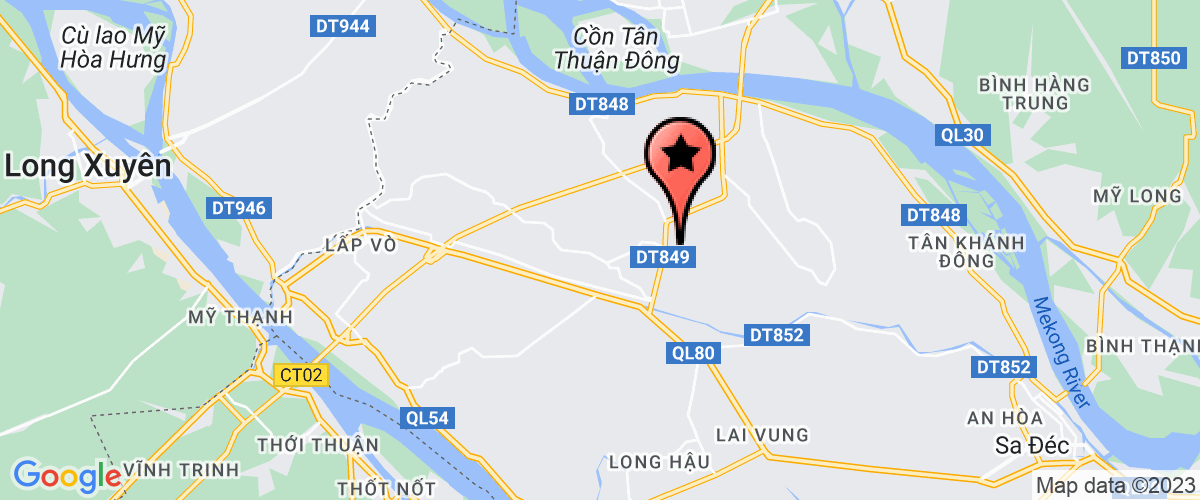 Bản đồ đến địa chỉ Chi Nhánh Công Ty TNHH MTV Lương Thực Xuất Nhập Khẩu Thành Tiến Phát Tại Đồng Tháp
