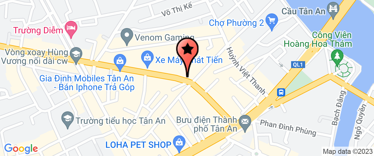 Bản đồ đến địa chỉ Chi nhánh Cty TNHH Thương mại - Dịch vụ Cường Vang - Siêu thị Di Động TT Phone