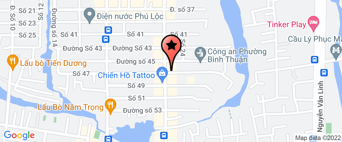 Bản đồ đến địa chỉ Công Ty TNHH Dịch Vụ Sản Xuất Mua Bán Bao Bì Giấy Hưng Phú Mỹ