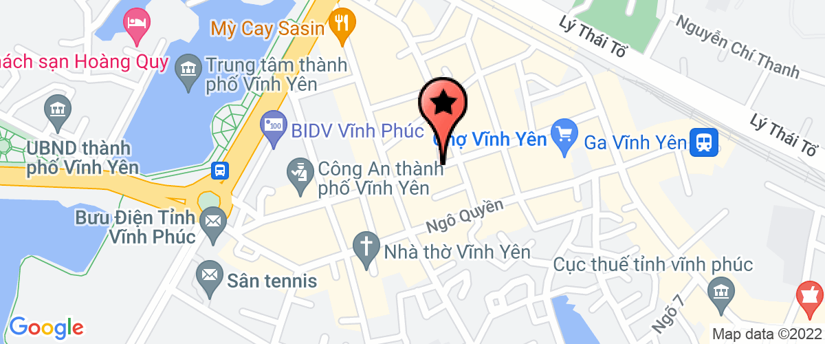 Bản đồ đến địa chỉ Công An thành phố Vĩnh Yên
