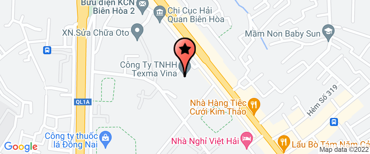 Bản đồ đến địa chỉ Công Ty TNHH Texma Vina