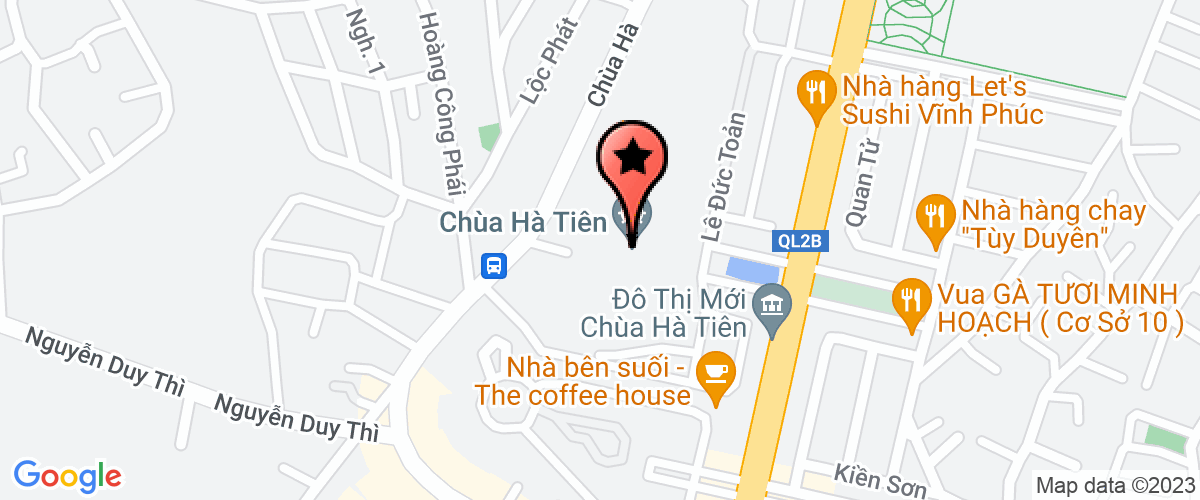Bản đồ đến địa chỉ Chi Nhánh Công Ty Trách Nhiệm Hữu Hạn Đại Lý Bảo Hiểm Canada-Việt Nam Tại Vĩnh Phúc