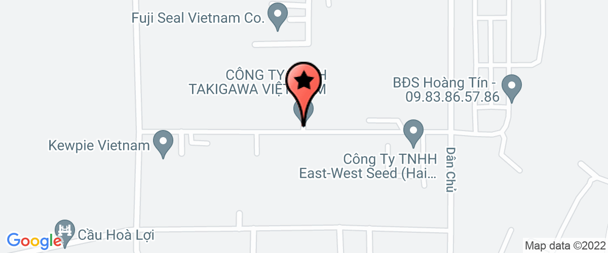 Bản đồ đến địa chỉ Công ty TNHHTAKIGAWA Việt Nam (Nộp hộ thuế nhà thầu nước ngoài)