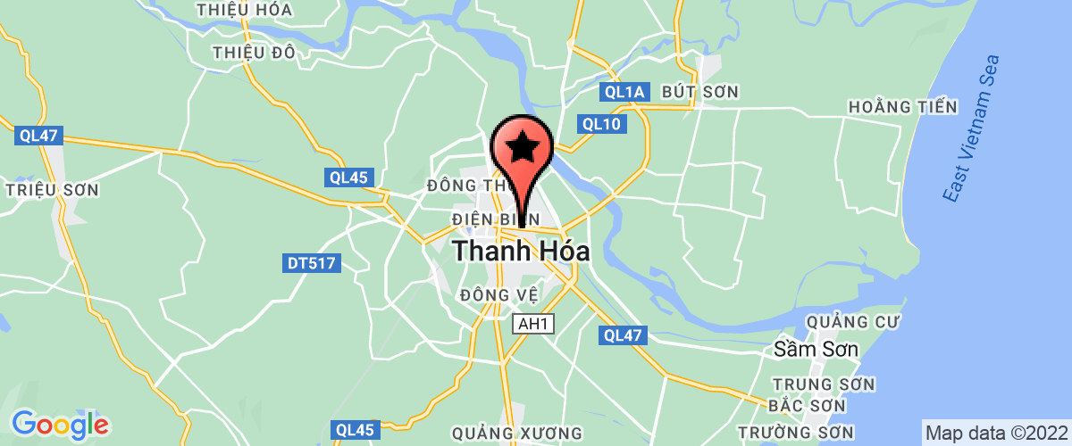 Bản đồ đến địa chỉ Chi Nhánh Thanh Hoá - Công Ty Cổ Phần Y Phục Doanh Nhân