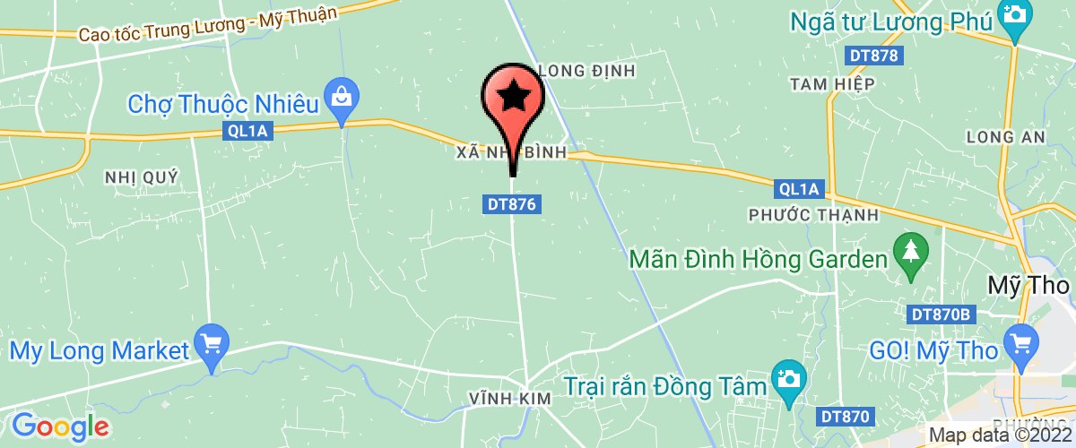 Bản đồ đến địa chỉ Công Ty TNHH Một Thành Viên SX TM DV Du Lịch Nông Thôn Tiền Giang