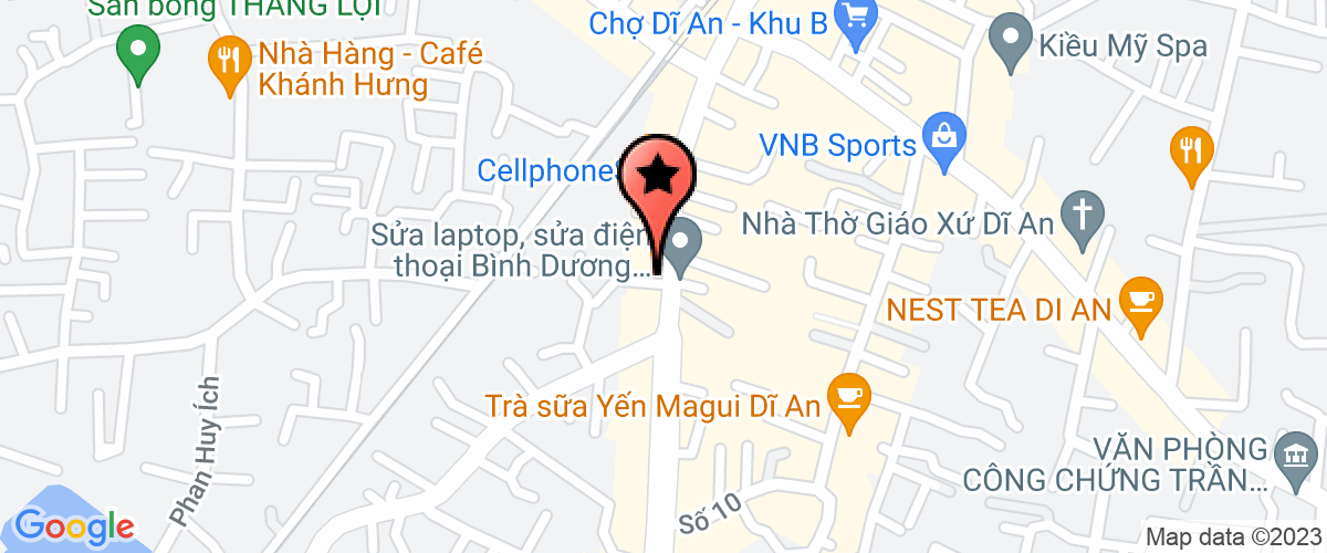 Bản đồ đến địa chỉ Chi Nhánh Tại Tỉnh Bình Dương - Công Ty TNHH Vinachau Phát