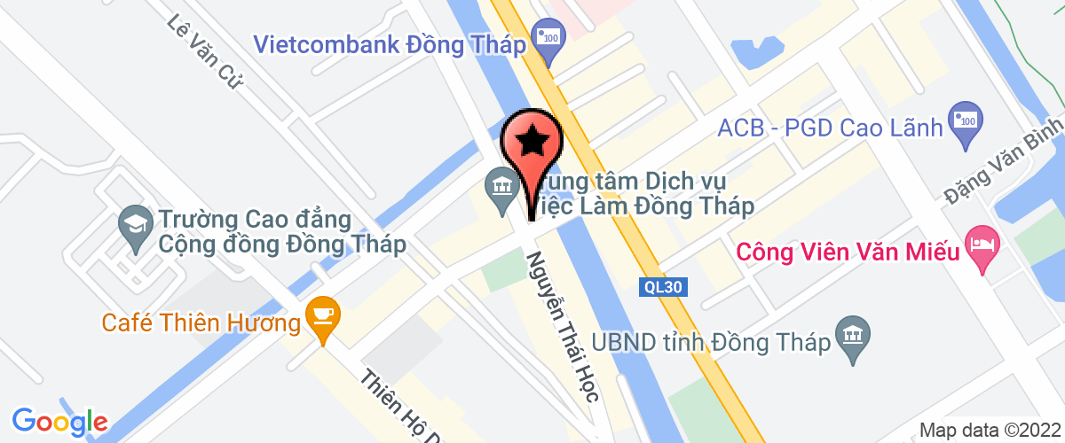 Bản đồ đến địa chỉ Công Ty TNHH Xây Dựng Thiên Phú Đồng Tháp