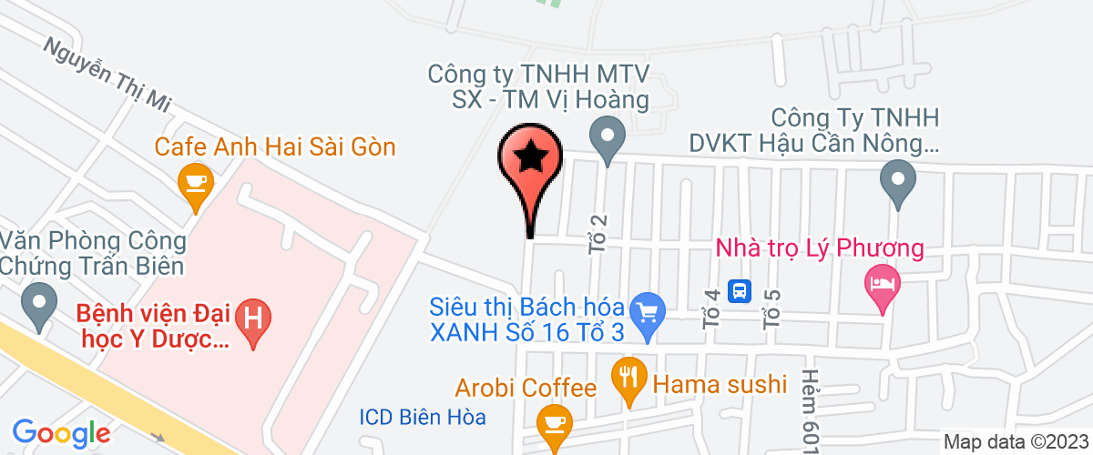 Bản đồ đến địa chỉ Công Ty TNHH Sinh Trắc Vân Tay Sơn Thiên Ưng