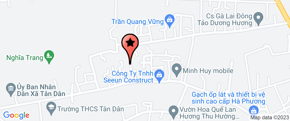 Bản đồ đến địa chỉ Công Ty TNHH Thương Mại Và Dịch Vụ Sản Xuất Thành Đạt Tân Dân