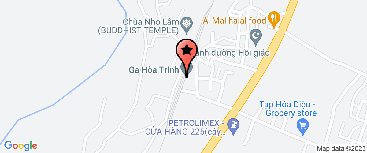 Bản đồ đến địa chỉ Công Ty Trách Nhiệm Hữu Hạn Vật Liệu Xây Dựng Hòa Bình