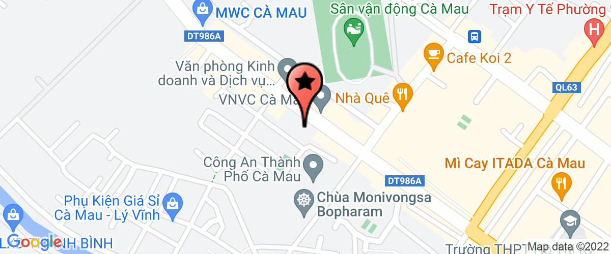 Bản đồ đến địa chỉ Doanh Nghiệp TN Vật Liệu Xây Dựng Trang Trí Nội Thất Thành Tâm I