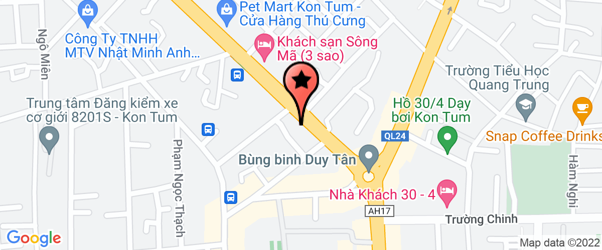 Bản đồ đến địa chỉ Công Ty Trách Nhiệm Hữu Hạn Ngọc Mỹ Kon Tum