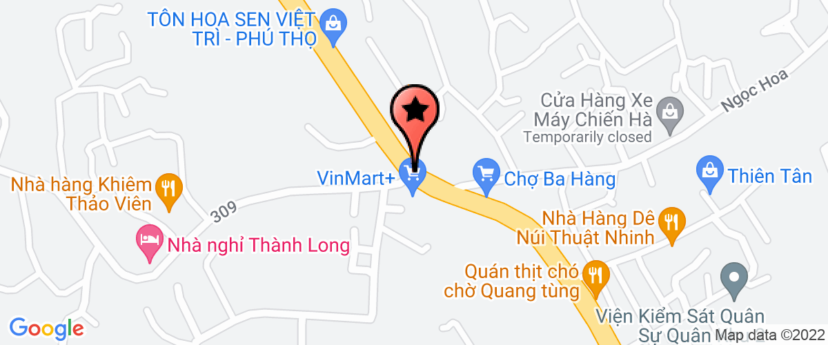 Bản đồ đến địa chỉ Công Ty TNHH Một Thành Viên Resort Xanh Datc