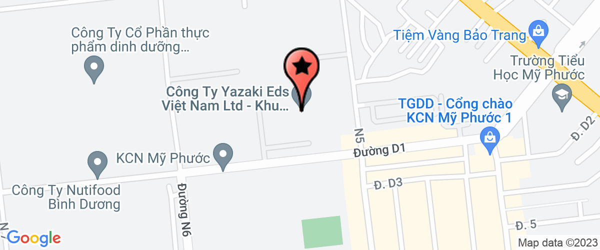 Bản đồ đến địa chỉ Công Ty Cổ Phần Đào Tạo Bóng Đá Trẻ Becamex Bình Dương