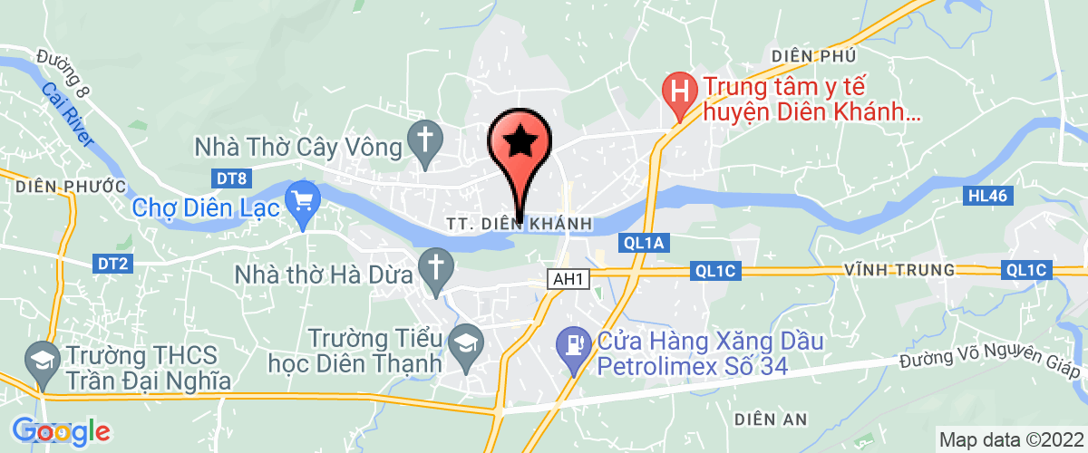 Bản đồ đến địa chỉ UBND huyện Diên Khánh