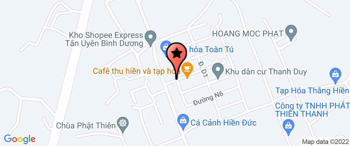 Bản đồ đến địa chỉ Công Ty TNHH Yida