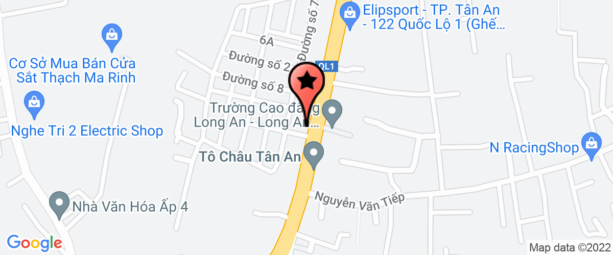 Bản đồ đến địa chỉ Chi Nhánh Công Ty Xăng Dầu Long An - Trung Tâm Kinh Doanh Hóa Dầu Gas Và Dịch Vụ Bảo Hiểm