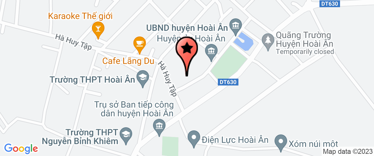 Bản đồ đến địa chỉ Phòng giao dịch Ngân hàng CS - XH huyện Hoài Ân