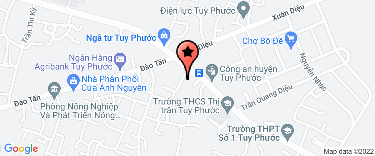 Bản đồ đến địa chỉ Trung tâm phát triển quỹ đất huyện Tuy Phước