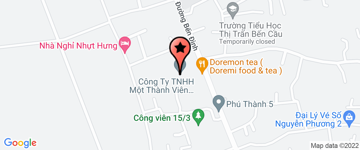 Bản đồ đến địa chỉ Công Ty Trách Nhiệm Hữu Hạn Một Thành Viên Thương Mại - Dịch Vụ Tân Phú Trường