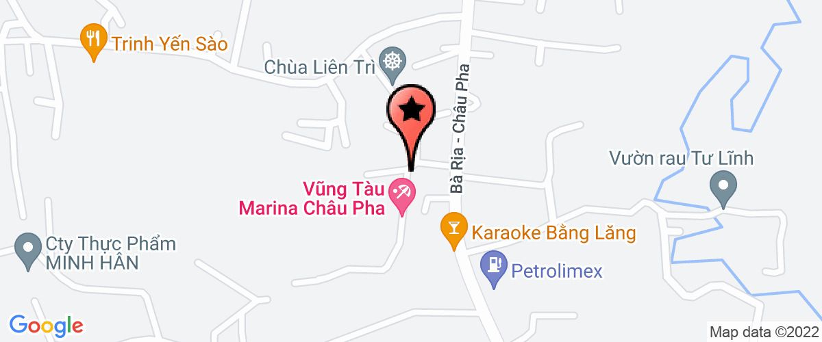 Bản đồ đến địa chỉ Công Ty TNHH TM DV Và Du Lịch Marina Châu Pha