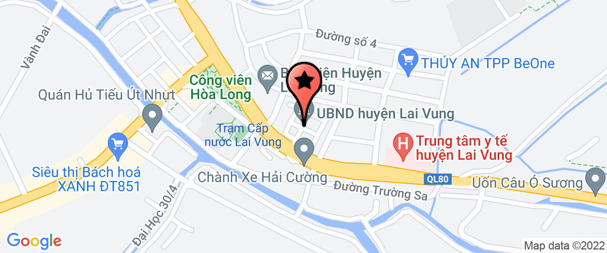 Bản đồ đến địa chỉ Công Ty TNHH Mộtthành Viên Vật Liệu Xây Dựng Thiên Trường Phúc