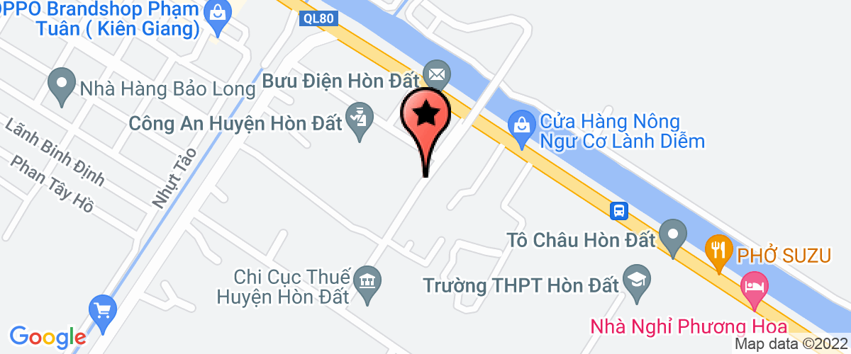 Bản đồ đến địa chỉ Công Ty Trách Nhiệm Hữu Hạn Một Thành Viên Thanh Trúc Kiên Giang