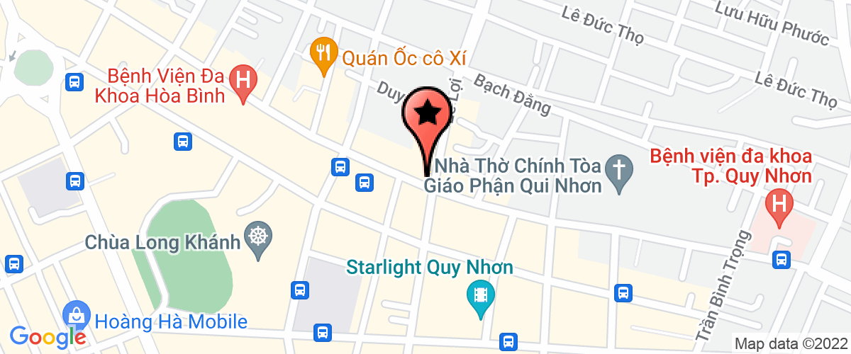 Bản đồ đến địa chỉ Công Ty TNHH Hương Biển Quy Nhơn