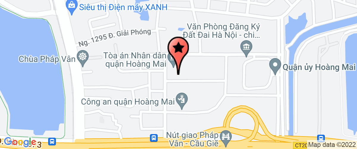 Bản đồ đến địa chỉ Phòng tài nguyên môi trường quận Hoàng Mai