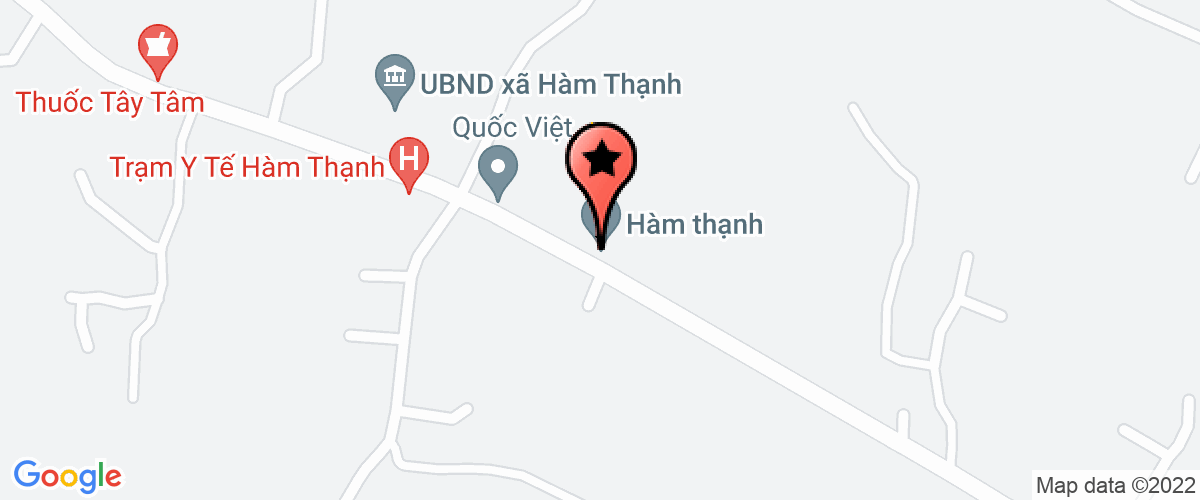 Bản đồ đến địa chỉ UBND Xã Hàm Thạnh