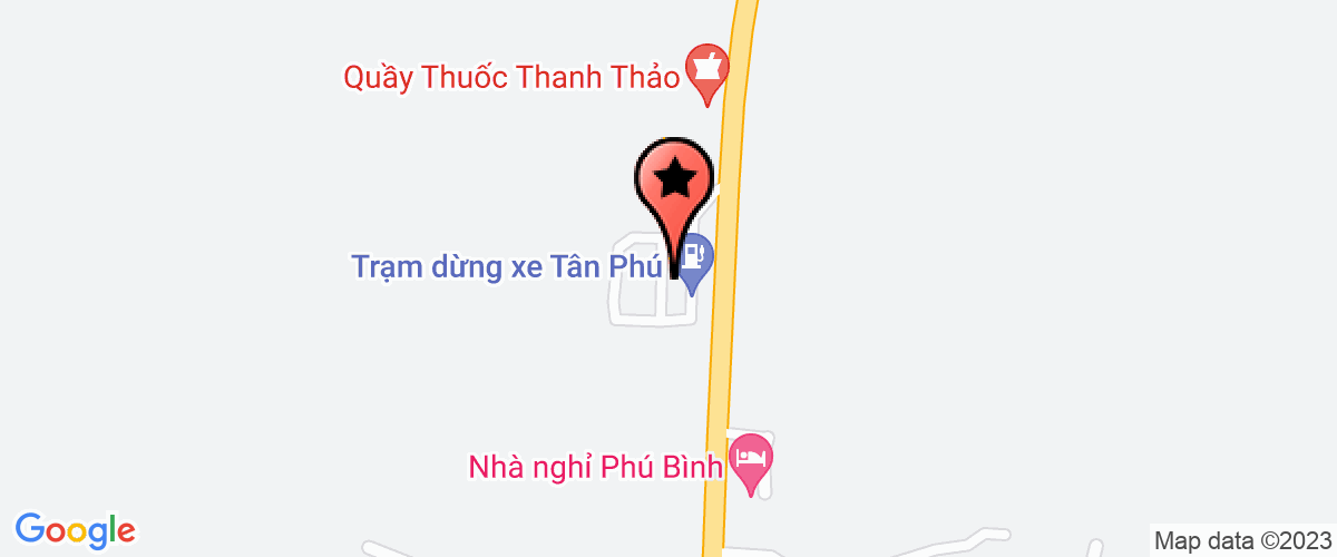 Bản đồ đến địa chỉ Trạm Dừng Xe Tân Phú - Công Ty CP Xăng Dầu Tín Nghĩa