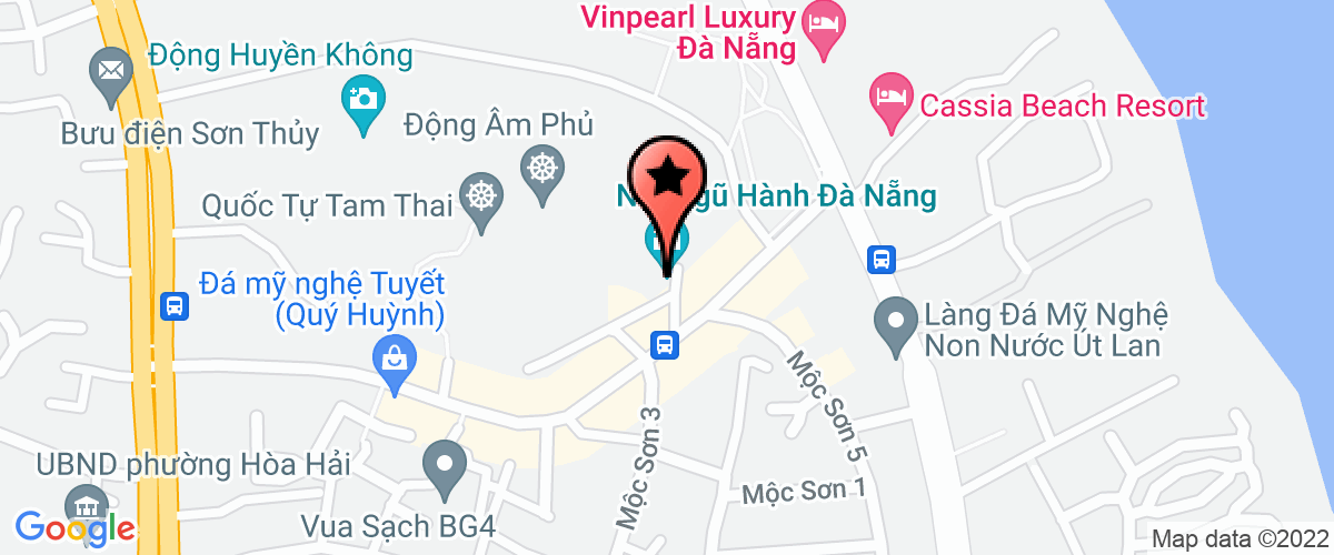 Bản đồ đến địa chỉ Chi nhánh Công ty Cổ phần Đầu tư 559 - Khu Du lịch Nghỉ dưỡng Fusion Maia Đà Nẵng