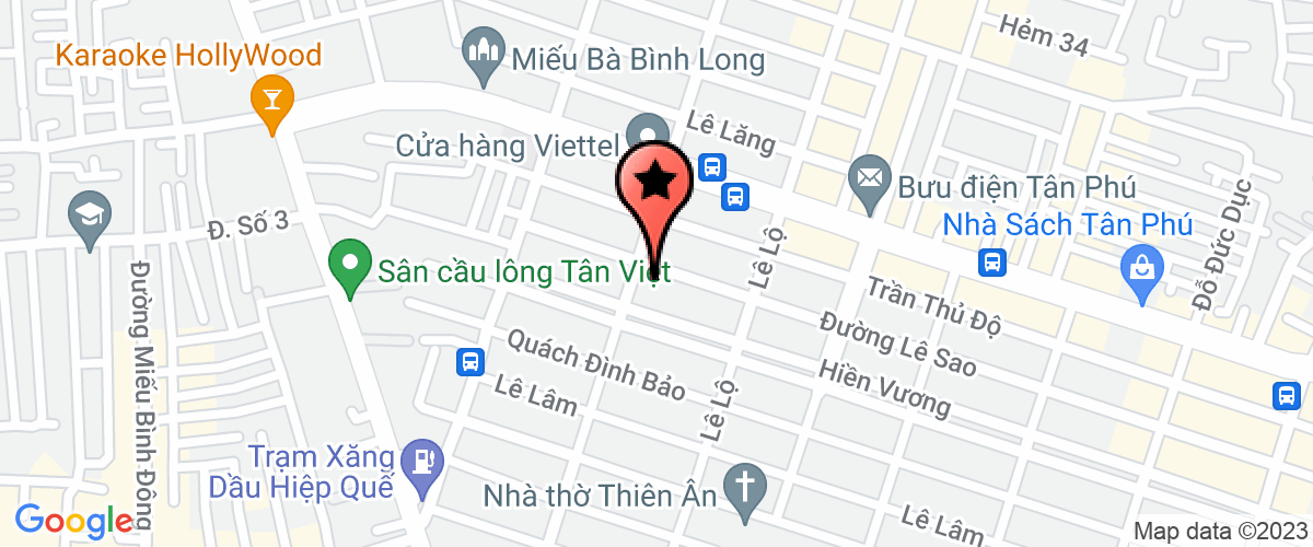 Bản đồ đến địa chỉ Cty TNHH MTV Du Thành