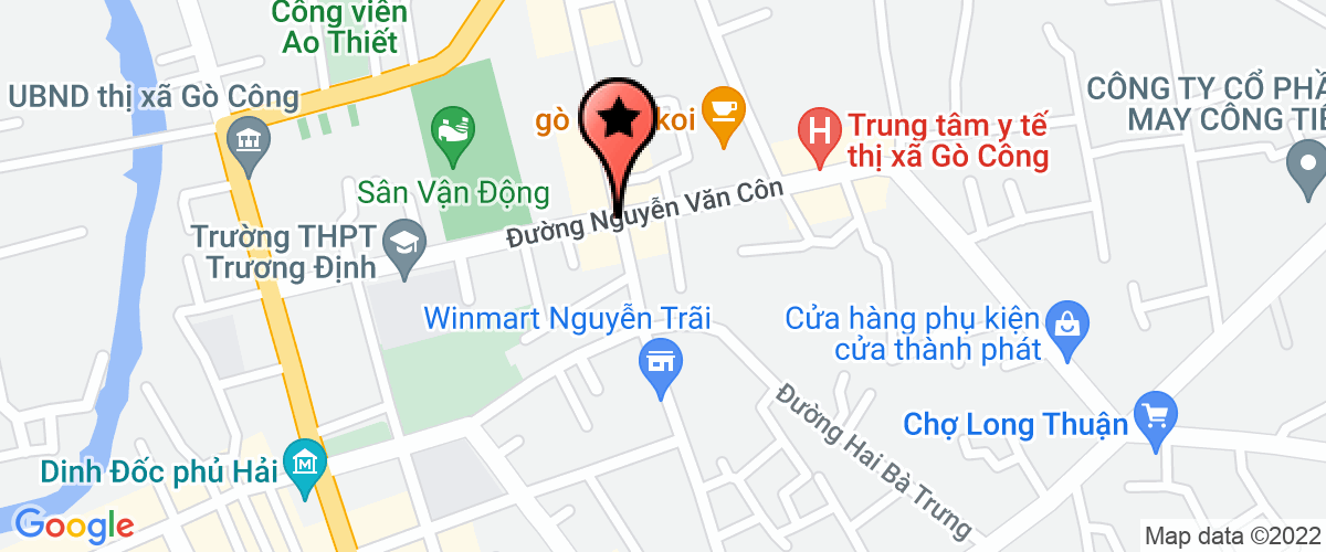 Bản đồ đến địa chỉ Trung Tâm Y Tế  Thị Xã  Gò Công