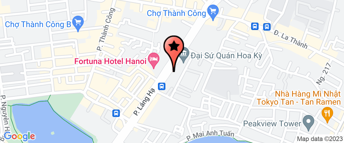 Bản đồ đến địa chỉ Chi Nhánh Công Ty TNHH Thành Trung Hà Nội - Khu Vực Ba Đình