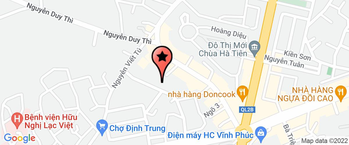 Bản đồ đến địa chỉ Công Ty Trách Nhiệm Hữu Hạn Trường An Vp