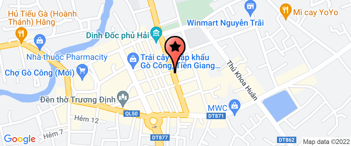Bản đồ đến địa chỉ Văn Phòng HĐND-UBND Thị Xã Gò Công