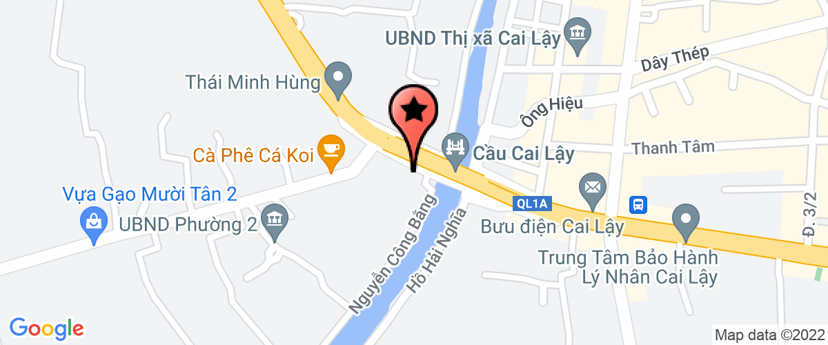 Bản đồ đến địa chỉ Công Ty TNHH Một Thành Viên Dịch Vụ Công Trình Công Ích Đô Thị Thị Xã Cai Lậy