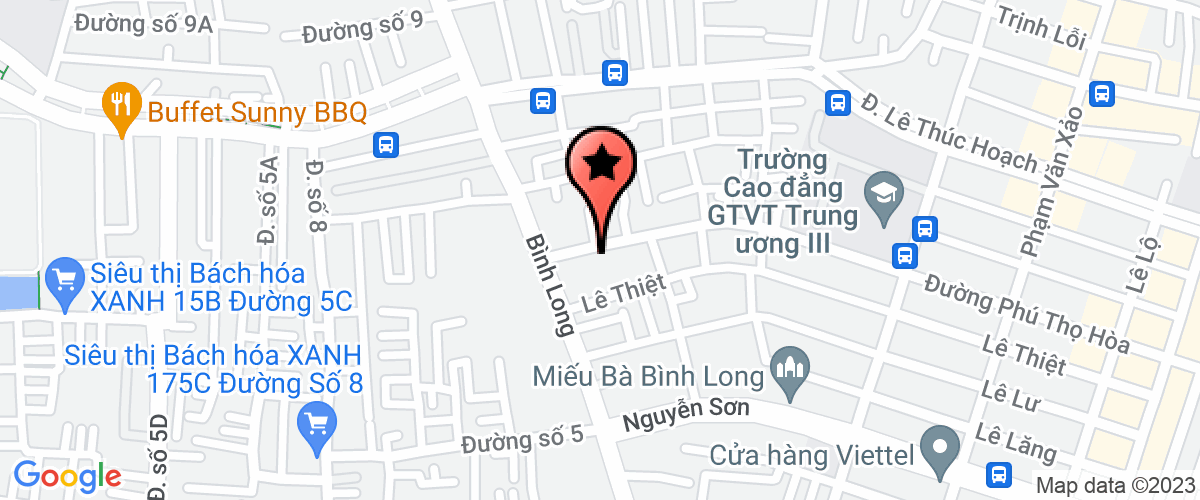 Bản đồ đến địa chỉ Văn Phòng Đại Diện Phía Nam - Công Ty Cổ Phần Bình Tâm