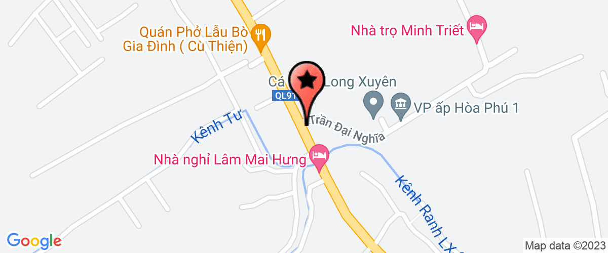 Bản đồ đến địa chỉ Chi Nhánh Công Ty Cổ Phần Ntaco - Xí Nghiệp Chế Biến Thức ăn Thủy Sản Việt Thái