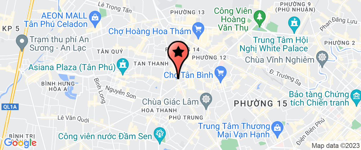 Bản đồ đến địa chỉ Công Ty TNHH Sao Thiên Tâm