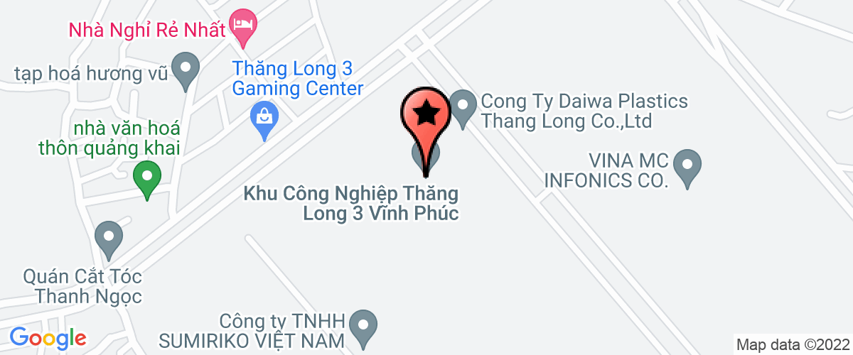 Bản đồ đến địa chỉ Công Ty TNHH Khu Công Nghiệp Thăng Long Vĩnh Phúc