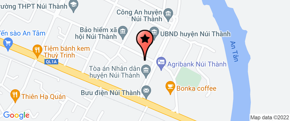 Bản đồ đến địa chỉ Liên đoàn lao động huyện Núi Thành